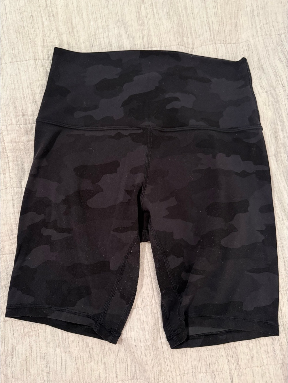 lululemon athletica Black Camo High-Rise Bike Shorts